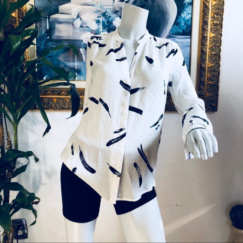 Joie silk top long sleeve